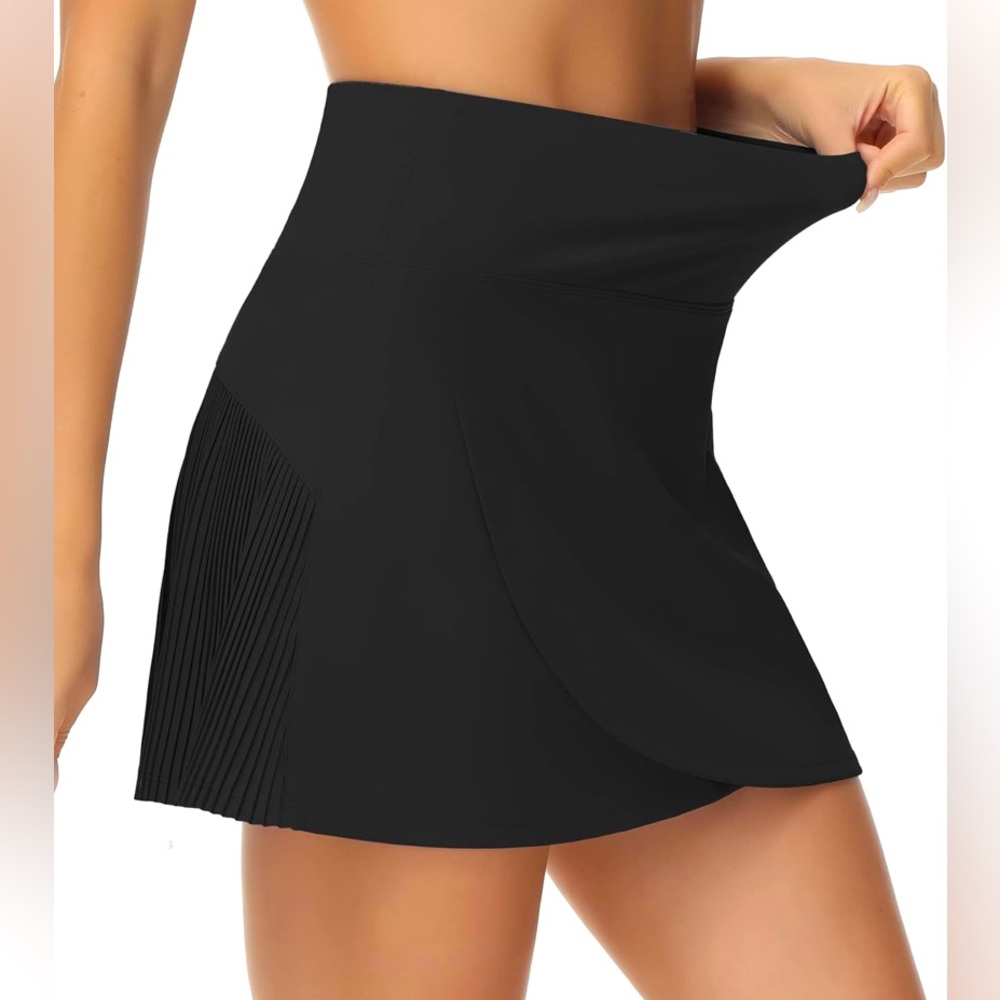 THE GYM PEOPLE Women's High Waisted Tennis Skirts
